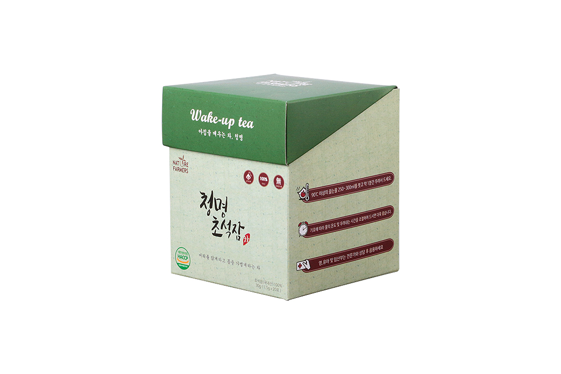 청명 초석잠차 칼라단상자